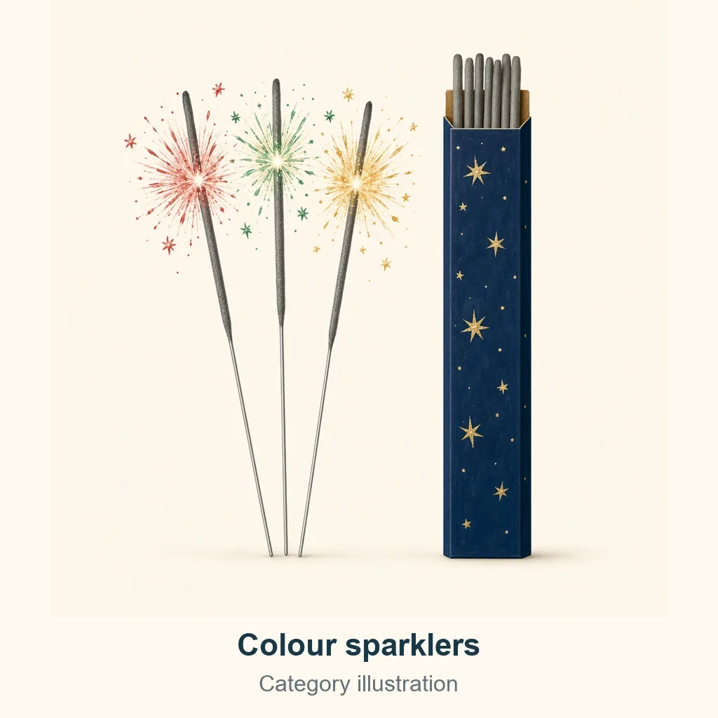 10 CM Green Sparklers