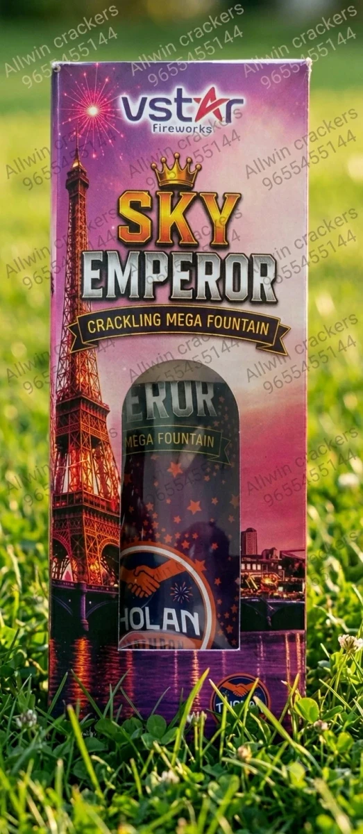 SKY EMPEROR CRACKLING MEGA FOUNTAIN
