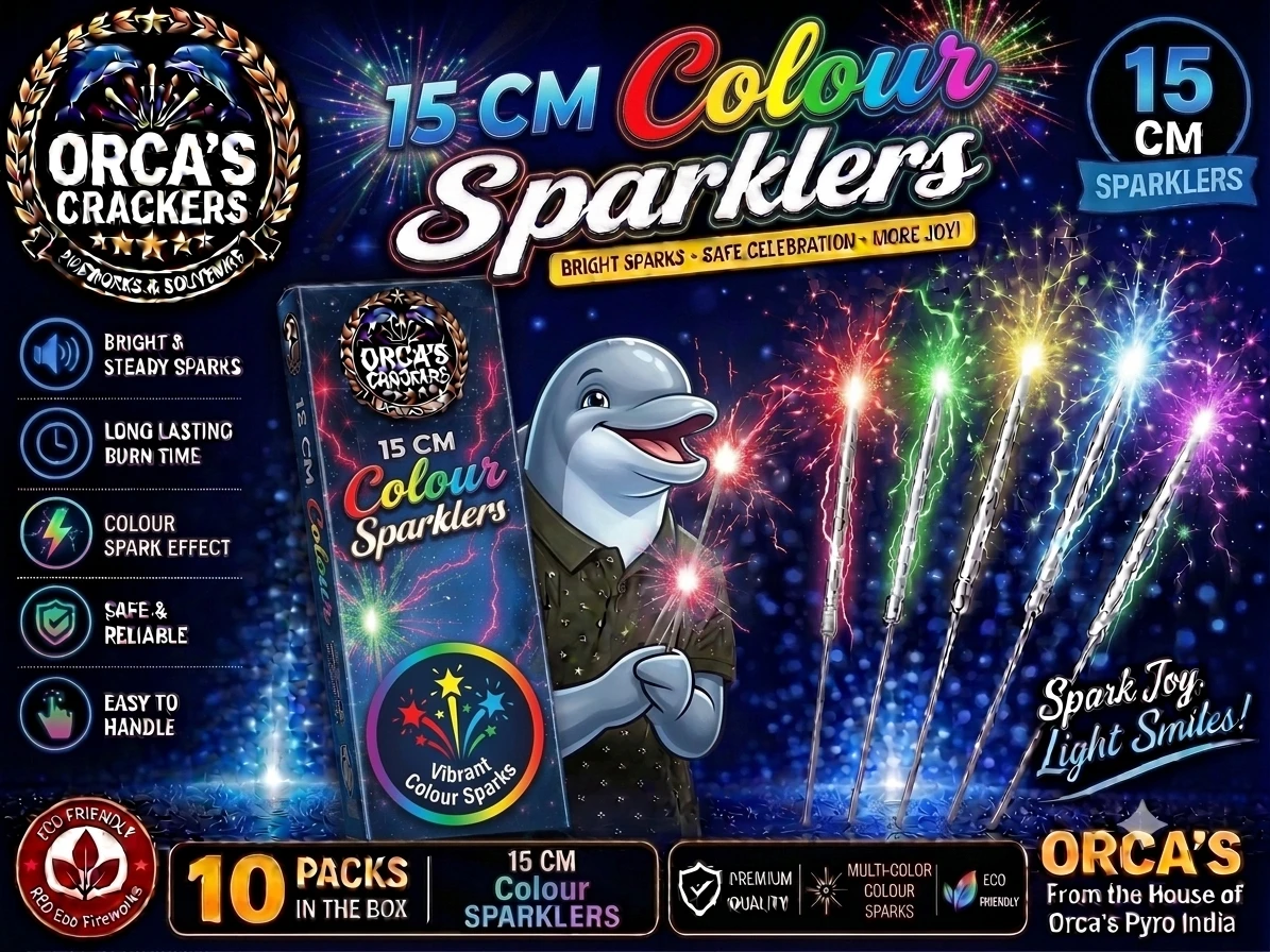 15 CM COLOUR SPARKLERS