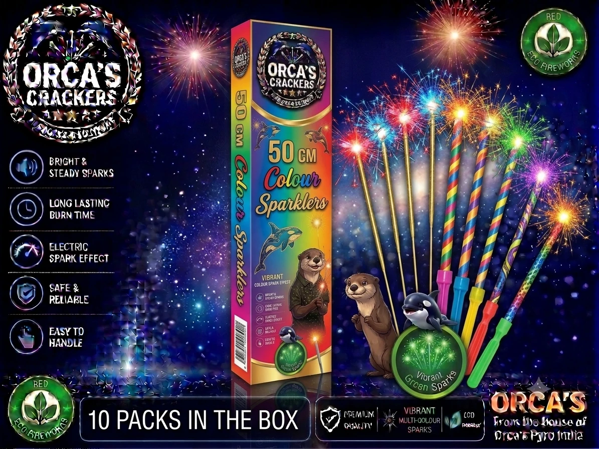 50 CM COLOUR SPARKLERS