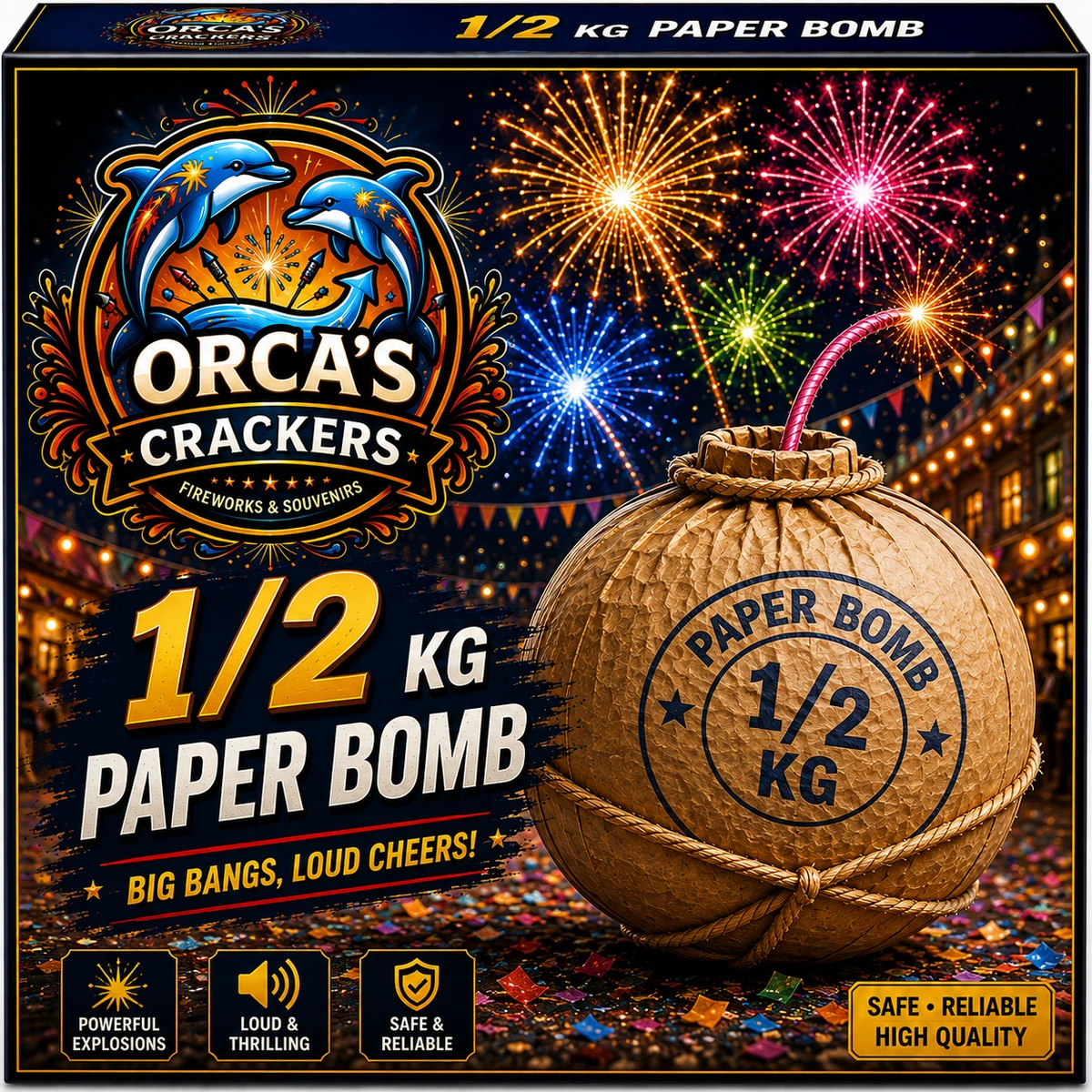 1/2 KG PAPER BOMB