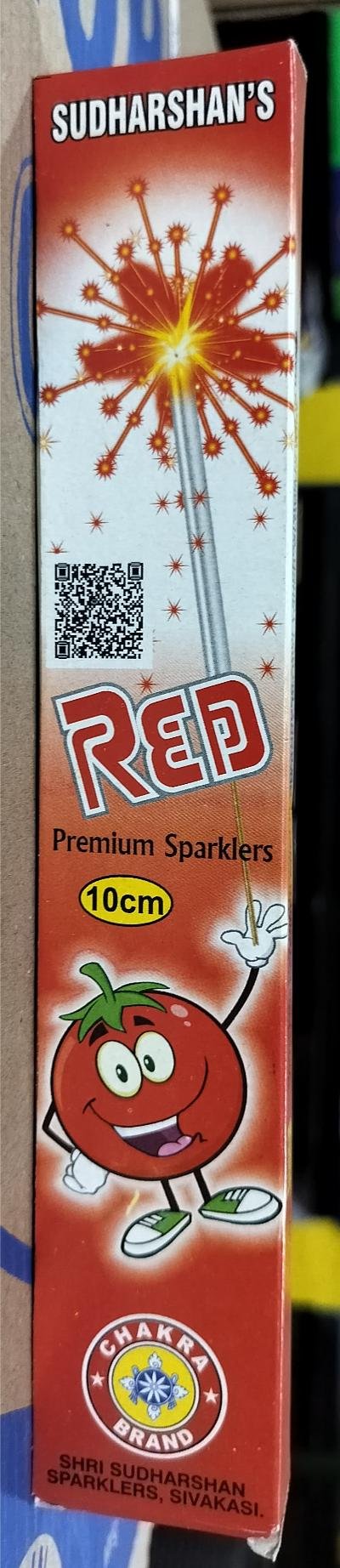 10 cm Red Sparklers (10 Pcs)