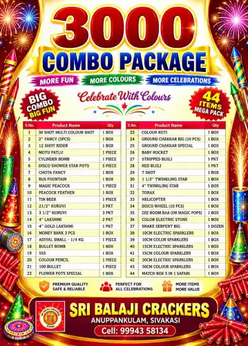 3000Rs Combo Package