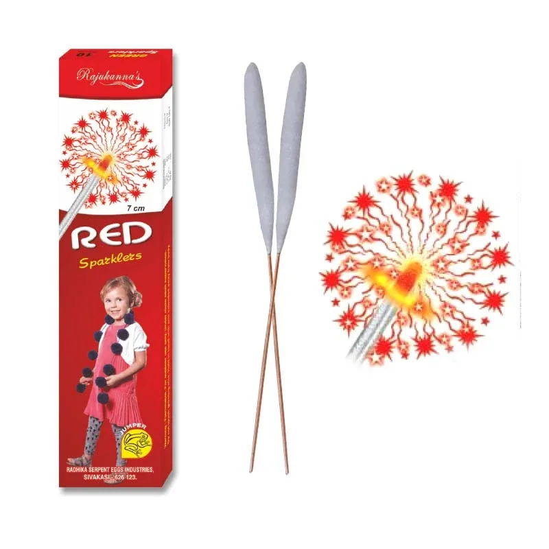 7 CM Red Sparklers (10 PCS)