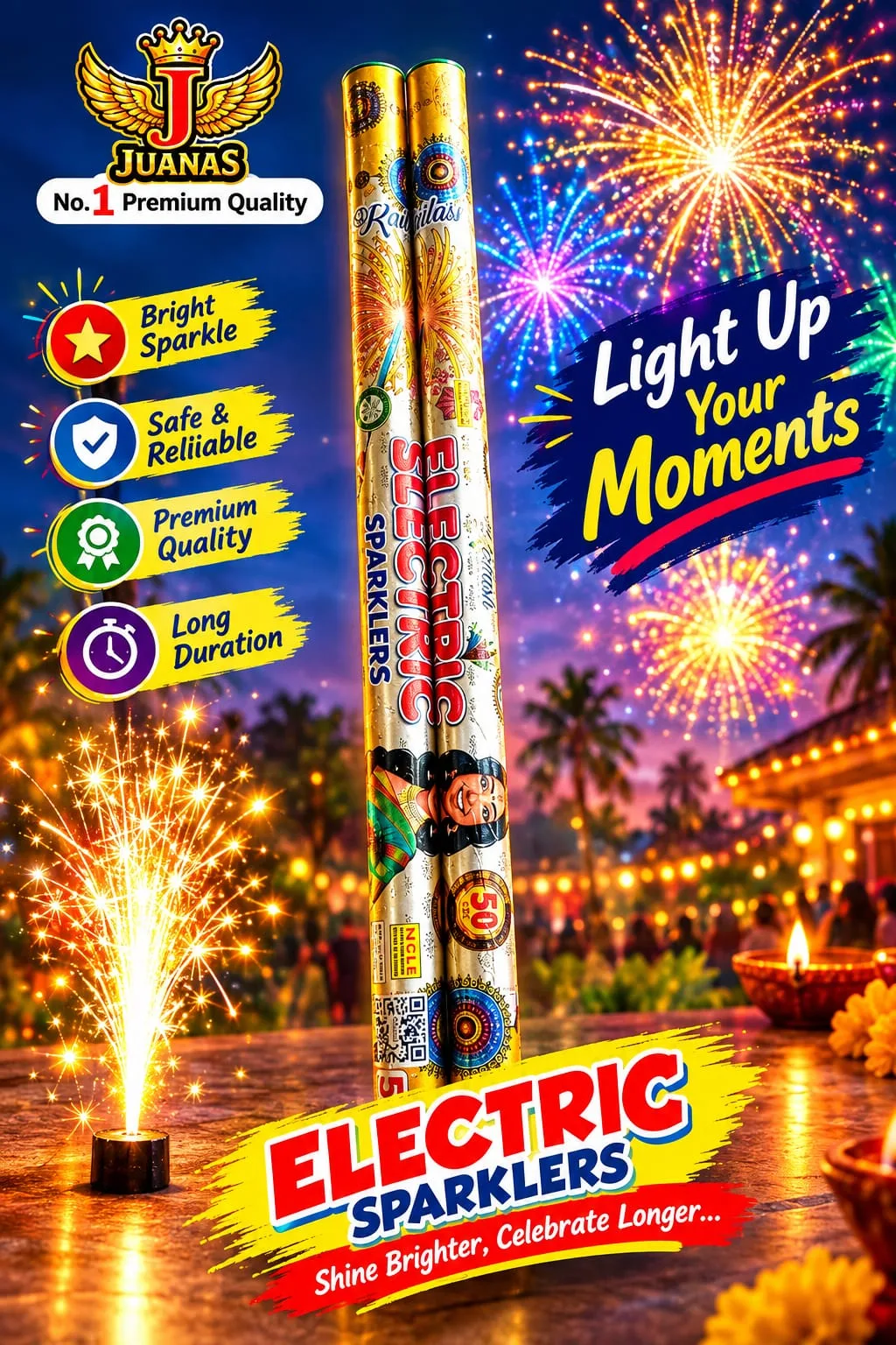 50 CM ELECTRIC SPARKLERS
