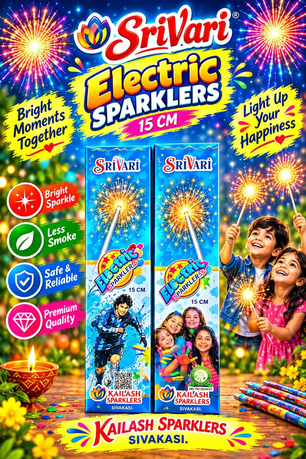 15 CM ELECTRIC SPARKLERS