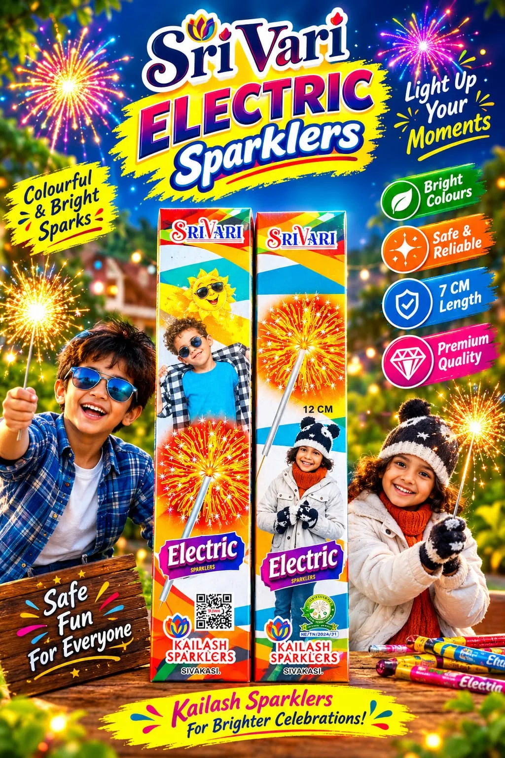 12 CM ELECTRIC SPARKLERS
