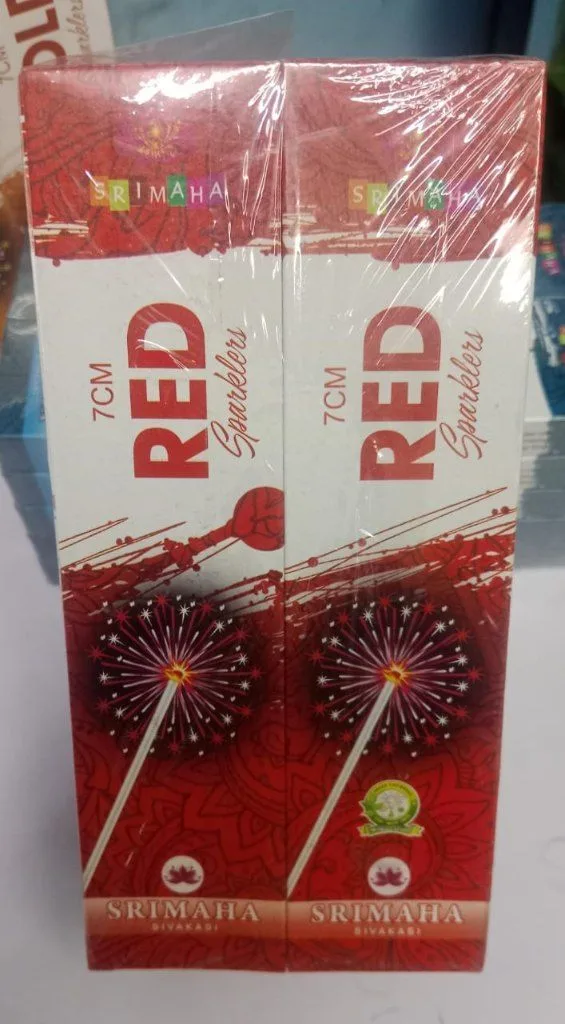 7cm Red Sparklers (10 Pcs)