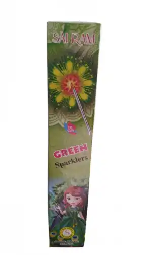 10cm Green Sparklers (10 Pcs)