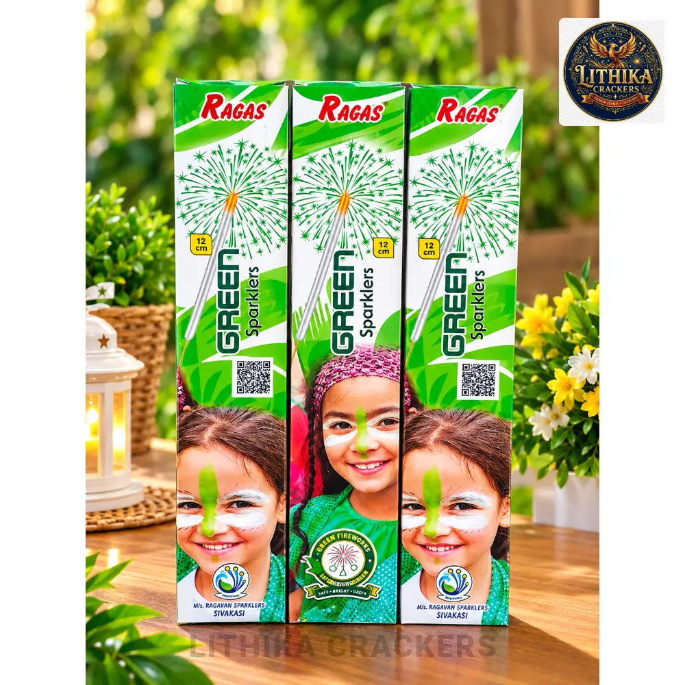 12 cm Green Sparklers