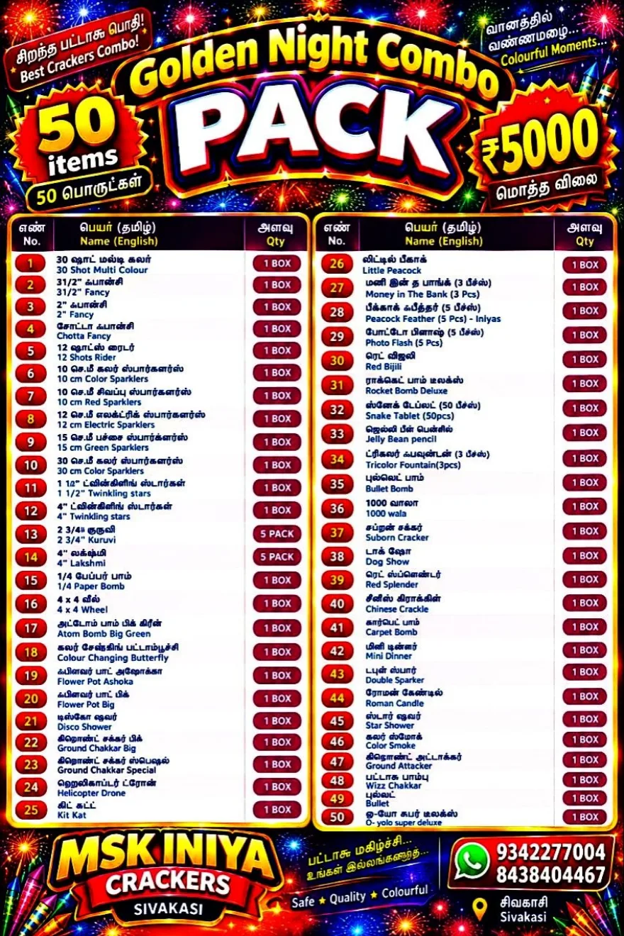 MSK Iniya Crackers